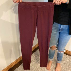 p a c t organics maroon leggings